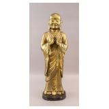 Chinese Gilt Bronze Standing Buddha Ming Era