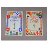 Vintage Historical Maps of United Kingdom 2pc