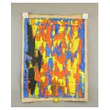 American Acrylic on Canvas Signed Clyfford Still