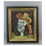 Spanish Oil on Canvas Signed Picasso '11.46