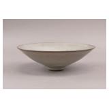 Chinese Song Era Moon White Porcelain Bowl