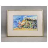 WC on Paper Signed Raoul Dufy Serge Sabarsky