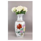 Large Jingdezhen Porcelain Vase w/ Art Flower
