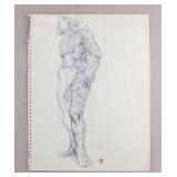 Vintage American Pencil on Paper Stamped