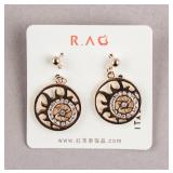 Rose Gold-plated Gemstone Bracelet & Earrings