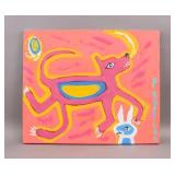 Canadian Oil on Canvas Signed Floyd Kuptana