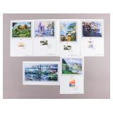 1987 China Stamped Postcards 6pc