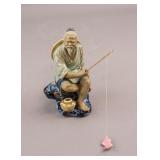 Chinese Pottery Shiwan Mudman Fisherman