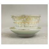 Thailand Hand-painted Porcelain Teacup w/ Plate