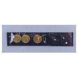 1977 1978 1979 Hong Kong 50 Cents Coins 3pc