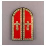 Vintage Orthodx Orthodox Triptych Foldable Icon