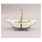 British Ridgways Porcelain Oblong Handled Bowl