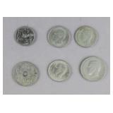 Assorted Vintage Kingdom of Greece Coins 6pc
