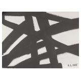 American Acrylic on Canvas Signed Franz Kline