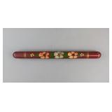 Vintage Hand-painted Wooden Tube Storing Needles