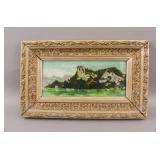 European Oil on Board Signed Unknown '2011