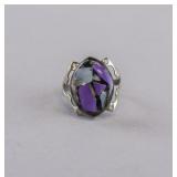 Vintage Dahlia Mohave Silver-plated Turquoise Ring
