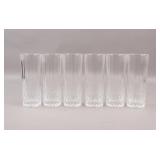 Vintage RCR Cut Crystal Highball Glasses 6pc