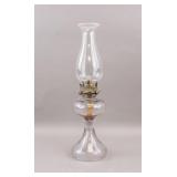 Antique American Glass Oil Hurricane Lamp