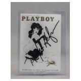 1960 Playboy Card Signed Hugh Hefner