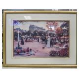 Lithograph on Paper European Street by C. Kieffer