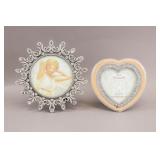 Vintage Metal & Gemstones Photo Frames 2pc