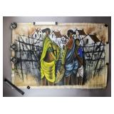 Indian Oil on Canvas Signed B. Prabha '1992