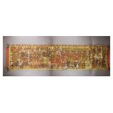 Rare Indian Mixed Media on Canvas Pabuji Ki Phad