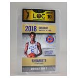 2018 College Rookie Card  RJ Barrett Duke LOC