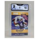 2016 NFL Rookie Card Dak Prescott Cowboys LOC