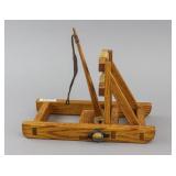 Antique Wood Mantua Model Roman Catapult