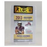 2013 High School Rookie Patrick Mahomes II LOC