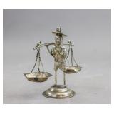 Antique Chinese Silver-plated Man Sculpture