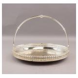 British Silver-plated Serving Basket
