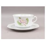 Vintage German Porcelain Tea Cup & Plate 2pc