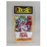 2017 Gold Rookie Card Bryce Young LOC GEM-MT 10