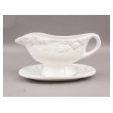Vintage Japanese White Porcelain Gravy Boat