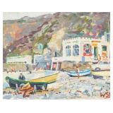 Oil Paper Signed Winston Churchill Galerie Mathias