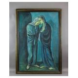 Spanish Oil on Canvas Signed Picasso 