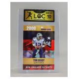 2000 NFLRookie Card Tom Brady LOC 10