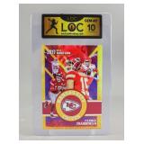 2017 Patrick Mahomes II Gold Rookie Card LOC