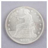 1873 American Trade Dollar Coin