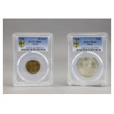 PCGS 1952 & 1968 Macau Coins 2pc