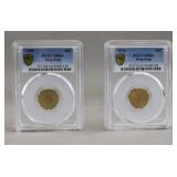 1978 & 1989 PCGS Hong Kong Coins 2pc