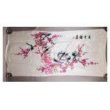 Chinese Embroidery on Silk Cherry Blossom