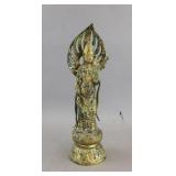 Antique Bronze Bodhisattva Guanyin Sculpture