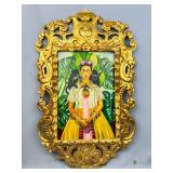 Gilt Framed OOC Signed Frida Khalo Museo de Art Mo