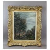 American Oil on Board Signed Charles Francis