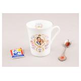 British Charles & Diana Porcelain Mug & Spoon