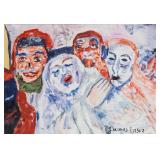 Gouache Paper Signed James Ensor Wakefield Gallery